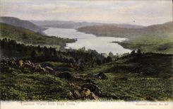 VINTAGE POSTCARD Coniston Toilets From High Cross-country race