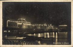 VINTAGE POSTCARD Seenachtfest In Luzern