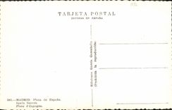 MODERN CARD Madrid Plaza De Espana Spain Square Places From Spain