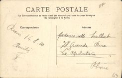 VINTAGE POSTCARD Auvergne Riom the Church Of Marthuret Pork-butchery