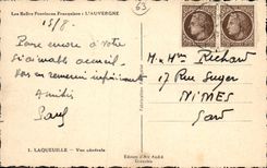 VINTAGE POSTCARD Laqueuille View