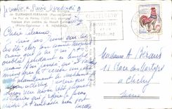 MODERN CARD In Plane On the Surroundings De Clermont Ferrand Puy Pariou