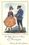 CPA Les Vieilles Provinces De France L'Auvergne Publicite Farines Jammet Jean Droit