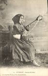 VINTAGE POSTCARD Auvergne Costume De Latour Folklore Woman