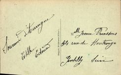 VINTAGE POSTCARD Picturesque Auvergne The bourree Folklore