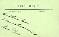 VINTAGE POSTCARD Standard of Auvergne To the Fields Folklore