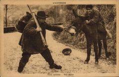 CPA L'Auvergne Trois Entetes Tris Dorus Anes