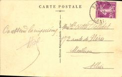 VINTAGE POSTCARD In Auvergne Groups Ropemaking machines Folklore