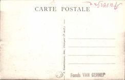 VINTAGE POSTCARD G of O Auvergne a Place Of Village Children