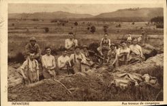 CPA Infanterie Aux Travaux De Campagne Militaria 