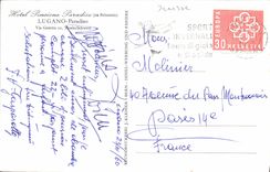 MODERN CARD Lugano Paradiso Hotel Pensioned Paradiso Ex Britannia
