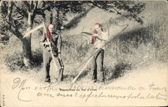 CPA Paysannes du Val d'Illiez Folklore Femmes Suisse