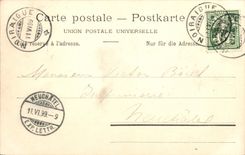 CPA Champ du Moulin Gorges de l'Areuse Carte 1899