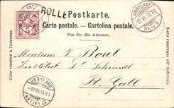 VINTAGE POSTCARD Castle of Chillon Chart 1898