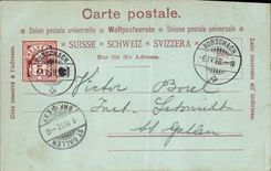 CPA Gruss Aus Rorschach Carte 1898