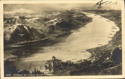 CPA Chillon Chateau de et lac Leman