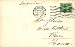 VINTAGE POSTCARD Chillon Castle of and lake Leman