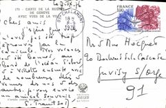 CPM Carte De La Regign De Geneve Avec Vues De La Ville