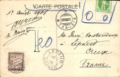 VINTAGE POSTCARD Geneva Panorama Von Rigi Kulm