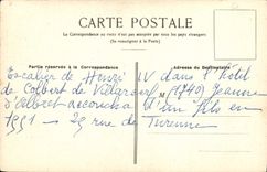 Escalera de París de la POSTAL de la VENDIMIA de Enrique IV en el hotel de Colbert de Villacort