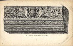 VINTAGE POSTCARD ancient Fantasy Decoration Griffon