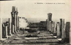 VINTAGE POSTCARD Interior Tebessa Of the Basilica