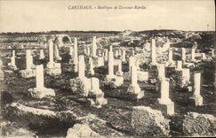 Basílica de Carthage de la POSTAL de la VENDIMIA de Damous Karita