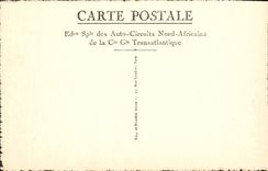 POSTAL Marrakesh de la VENDIMIA una esquina de la plantación de la palma