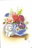 CPA Fantaisie Chat Chaton 