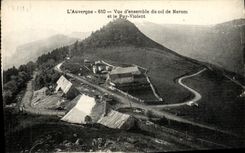 VINTAGE POSTCARD Overall picture Auvergne of the Collar Nerom and Violent Puy