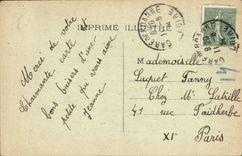 VINTAGE POSTCARD Auvergne a Pasture Sheep