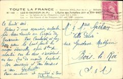 Ahorrador del St de Luz de la POSTAL de la VENDIMIA la iglesia de Templiers