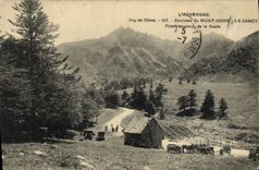 CPA L'Auvergne Environs Du Mont Dore Le Sancy Point terminus de la route 