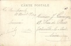 CPA L'Auvergne La Bourboule La Source Clemence Enfants Ane