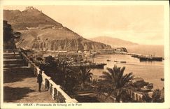 CPA Oran Promenade De Letang Et Le Port