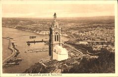 VINTAGE POSTCARD Oran View Taken De Santa Cruz