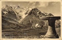 CPA Col Du Lautaret La Table D'Orientation Le Jardin Et Le Musee Alpin Glacier de l'homme Massif de la Meije