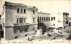VINTAGE POSTCARD Tunis Law courts