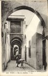 VINTAGE POSTCARD Tunis Street Of the Andalusians