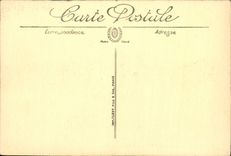 VINTAGE POSTCARD Bizerte Places Church And the Public garden