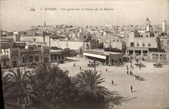 CPA Sousse Vue generale Et Cours De La Marine