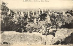 VINTAGE POSTCARD Carthage Basilica Of Cyprien Saint