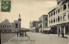 VINTAGE POSTCARD Sfax the Street Emile Loubet