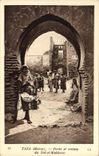 CPA Taza Porte Et Ruines Du Dal El Makhzen Enfants