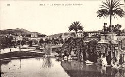 CPA Nice La Grotte Du Jardin Albert 1er