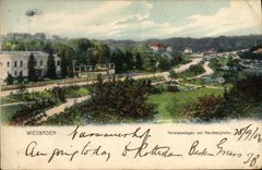 CPA Wiesbaden Nerotalanlagen Mit Nerobergbahn