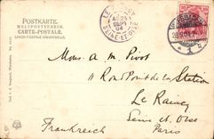 VINTAGE POSTCARD Wiesbaden Nerotalanlagen MIT Nerobergbahn