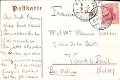 VINTAGE POSTCARD Buchen Rathausplatz
