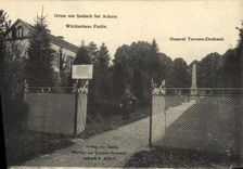 VINTAGE POSTCARD Gruss Aus Asabach EIB Achern Wachterhaus Paulin Militaria