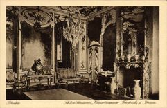 VINTAGE POSTCARD Postdam Schloss Sanssouci Konzertzimmer Friedricks D Grossen